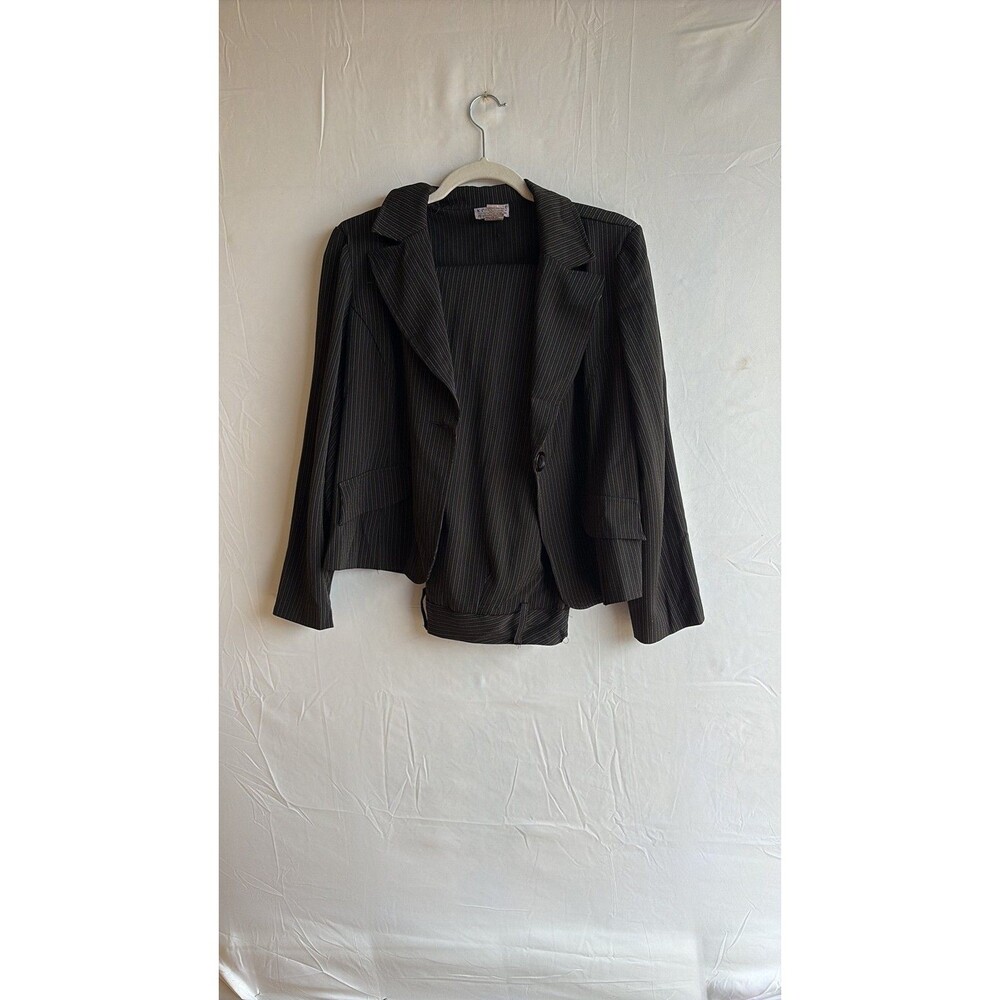 Vintage K.C. Spencer Petite Pinstripe 2-Piece Suit Set